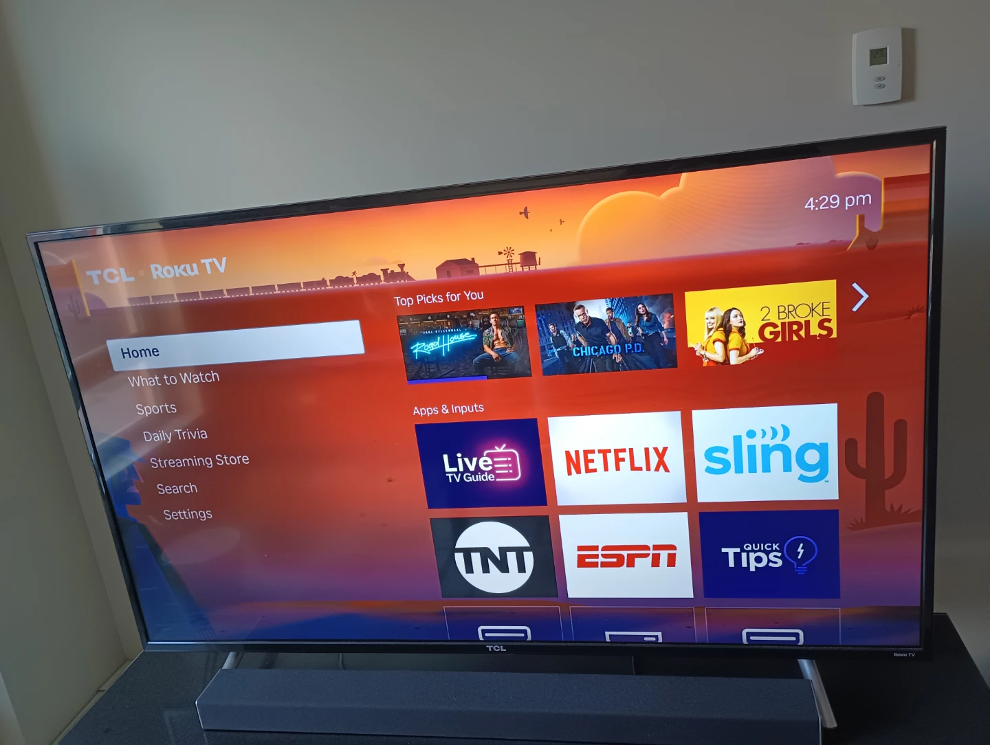 TCL 55 inch 4K UHD HDR Roku Smart TV