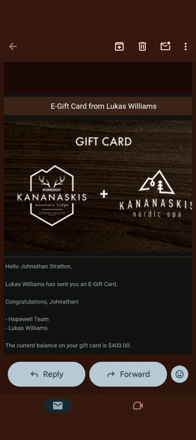 Gift card