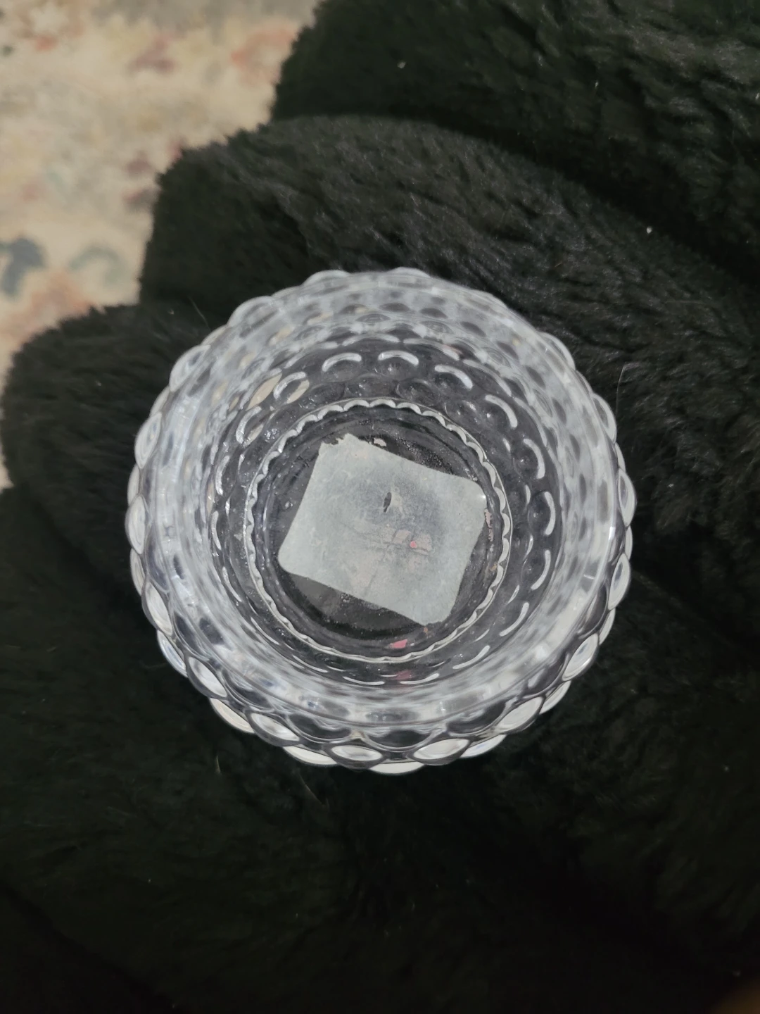 Clear Glass Candle Holder - photo 2