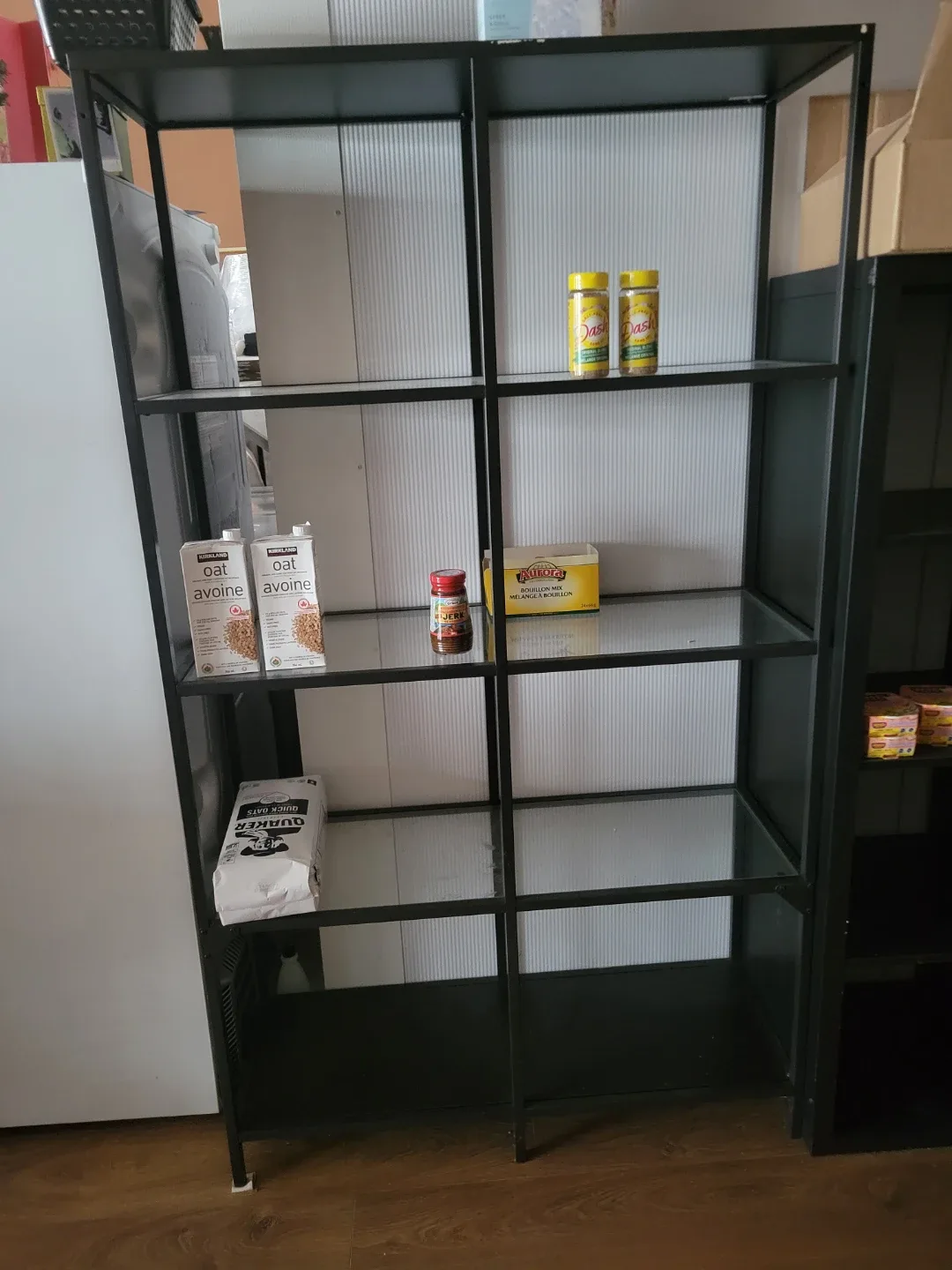 Black Metal Shelf Unit