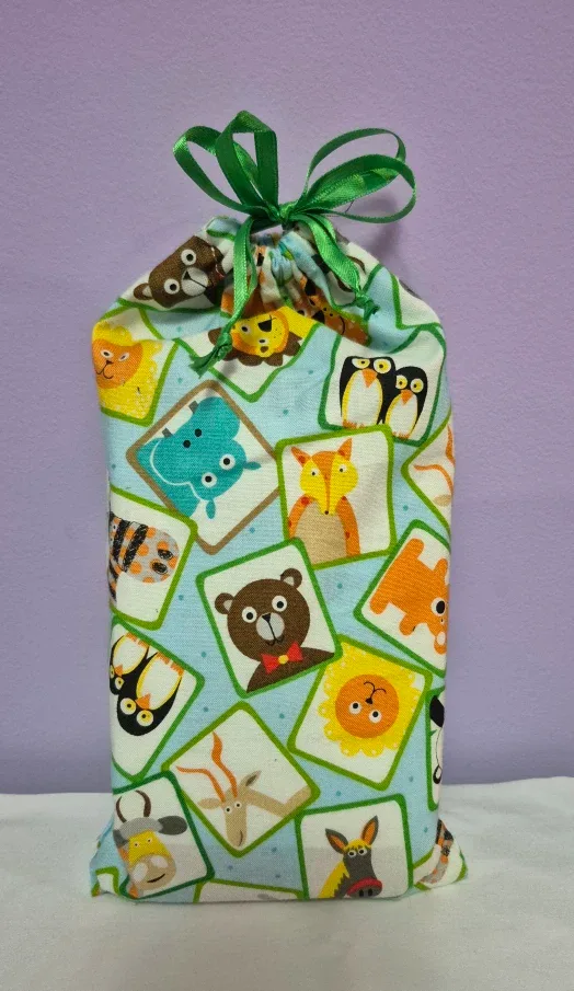 Scrap fabric matching game & Drawstring Bag memory game image indicator(2)