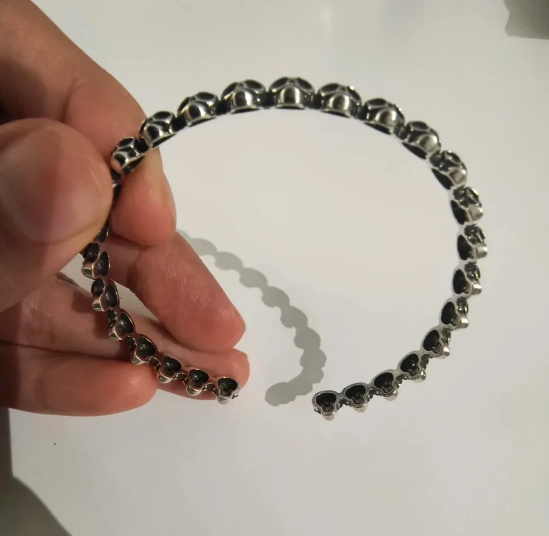 Skull Bangle Bracelet