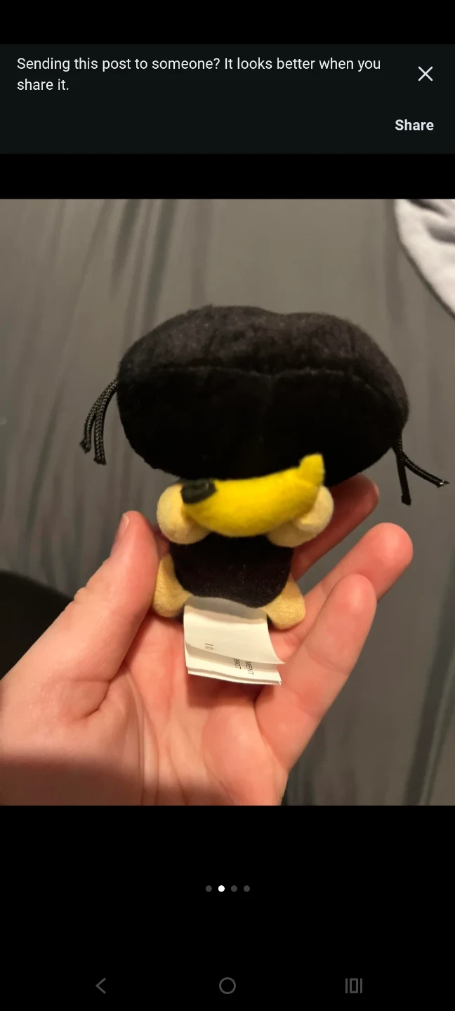 Choco cat holding banana plush - photo 3