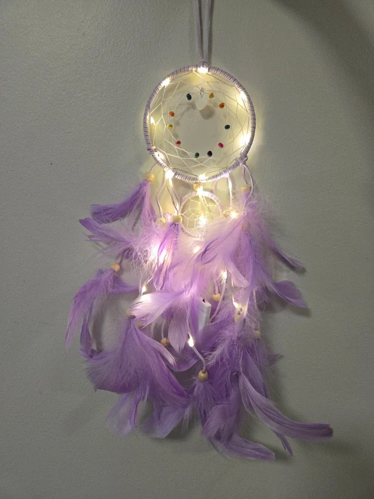 Dream Catcher with LED Lights, gift #Cleanout image indicator(2)