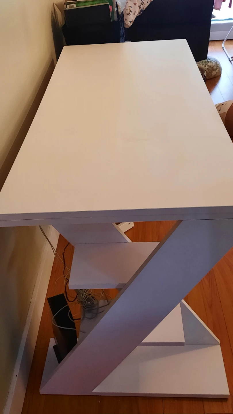 White Desk with Shelves