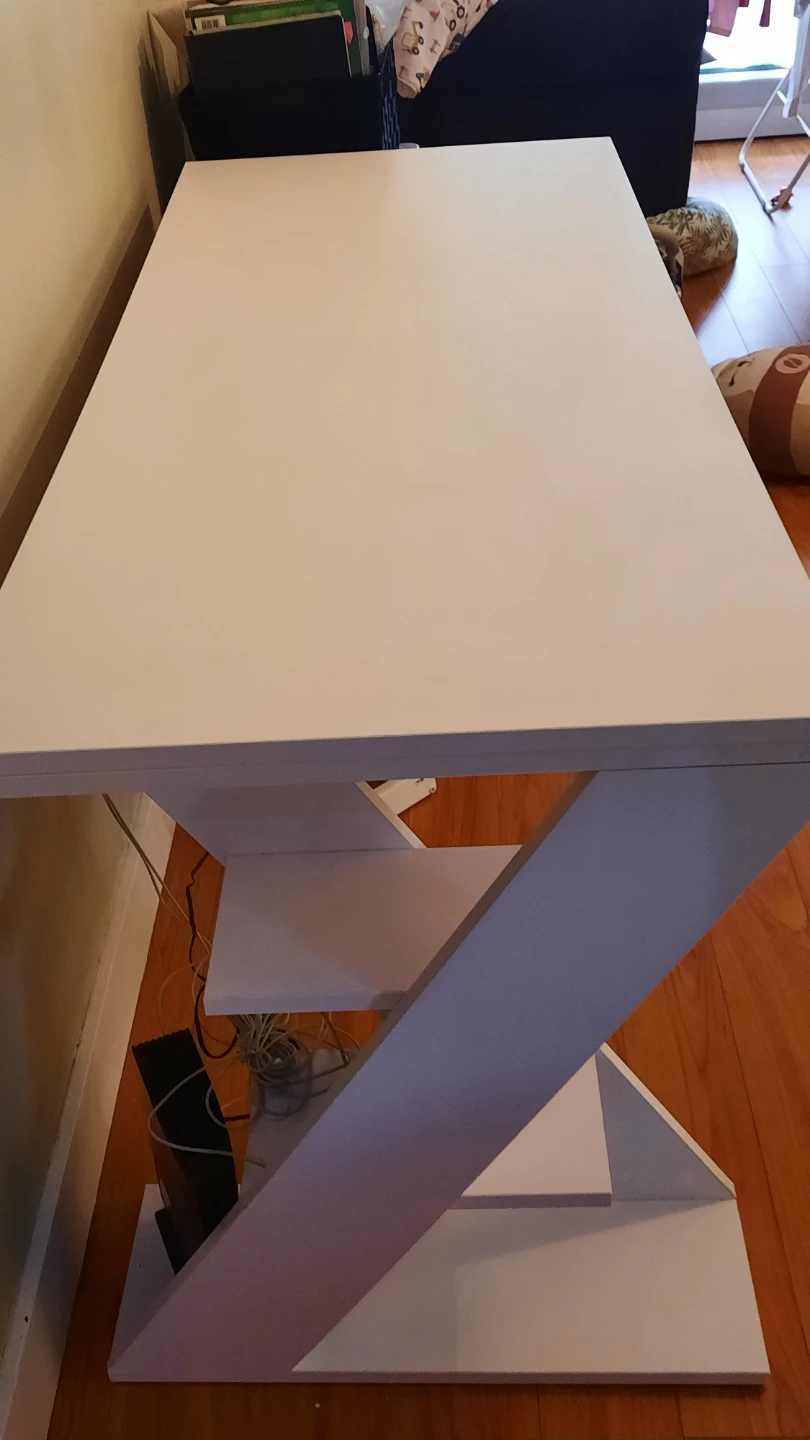 White Desk with Shelves - photo 2