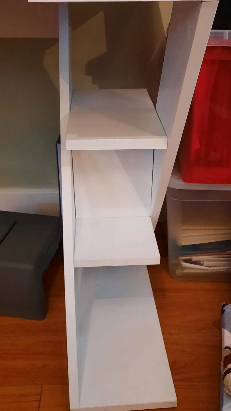 White Desk with Shelves - photo 4