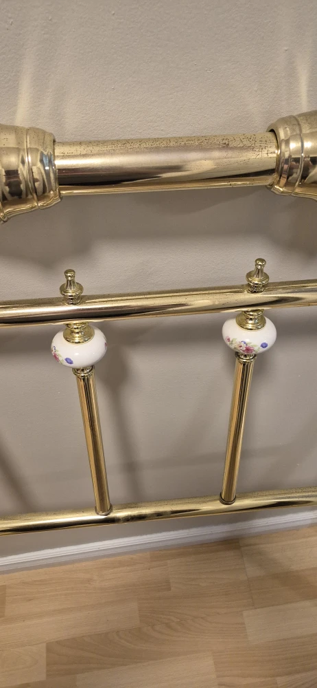 Vintage Brass Tone Headboard - photo 2