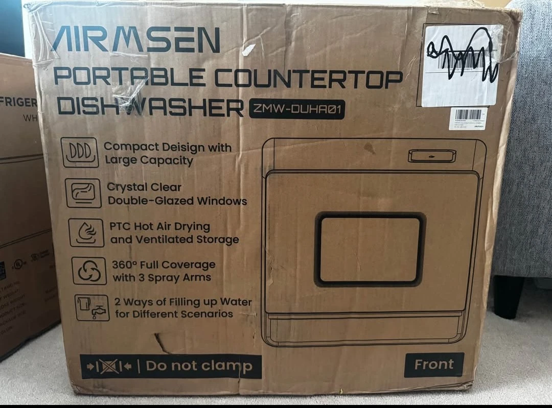 AIRMSEN Portable Countertop Dishwasher - White - photo 3