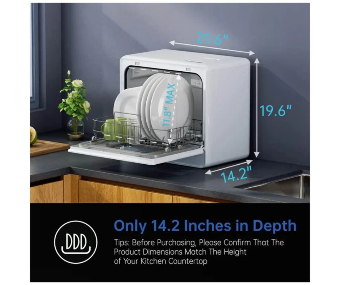 AIRMSEN Portable Countertop Dishwasher - White - photo 5