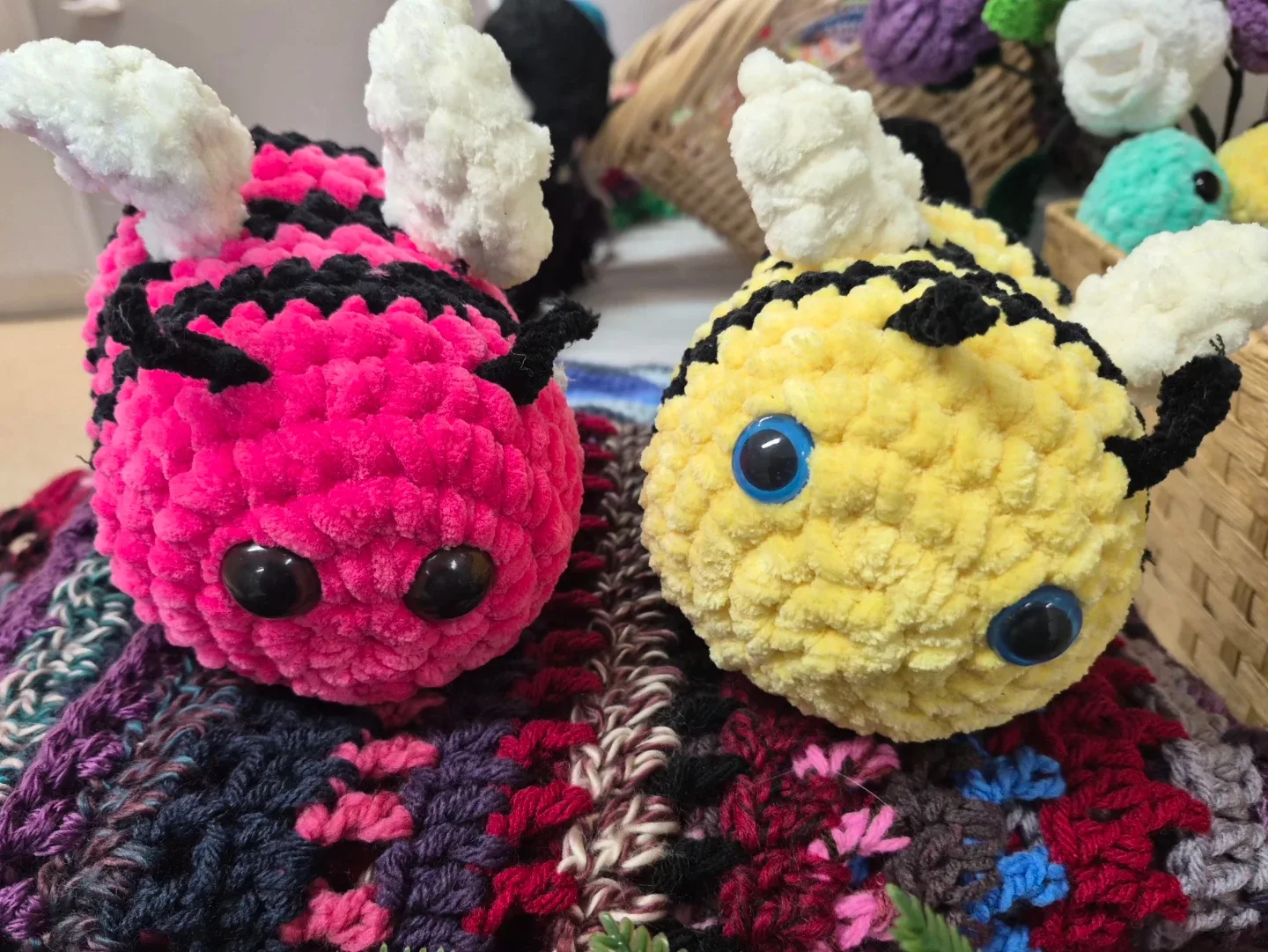 Handmade Crochet Bee Plushies