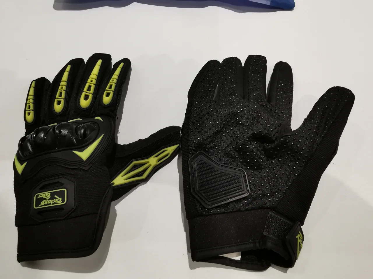 #Cleanout Racing Biker Motorcycle Gloves - Black & Yellow