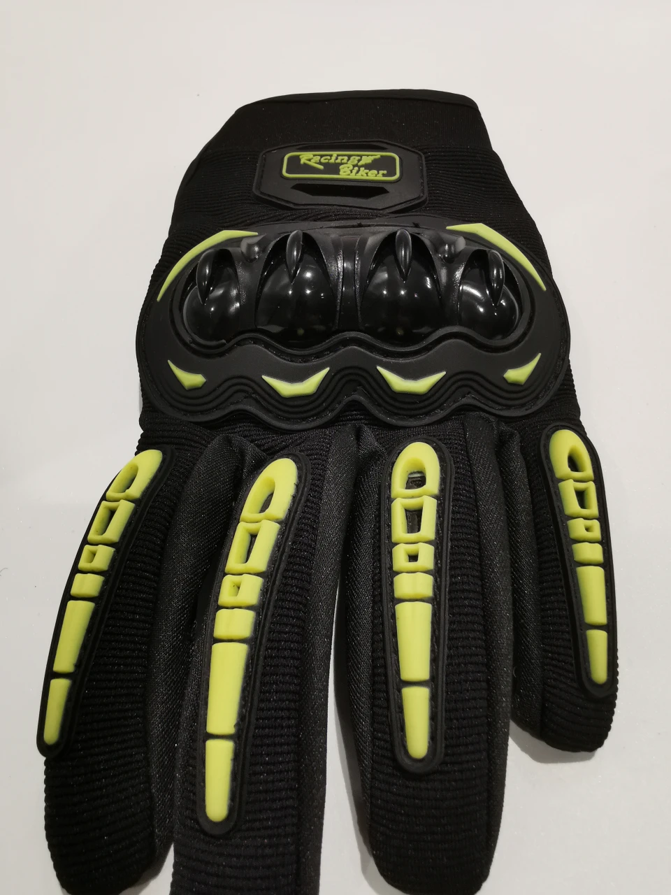 #Cleanout Racing Biker Motorcycle Gloves - Black & Yellow - photo 2