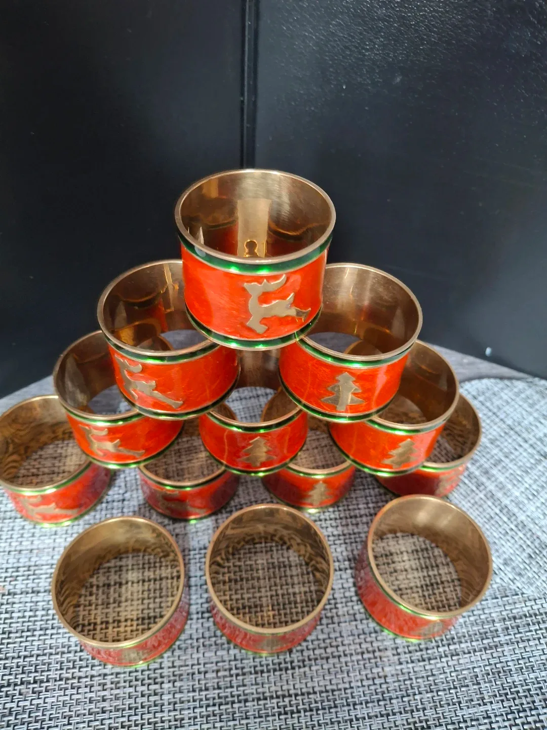 Set of 13 Holiday Napkin Rings image indicator(3)