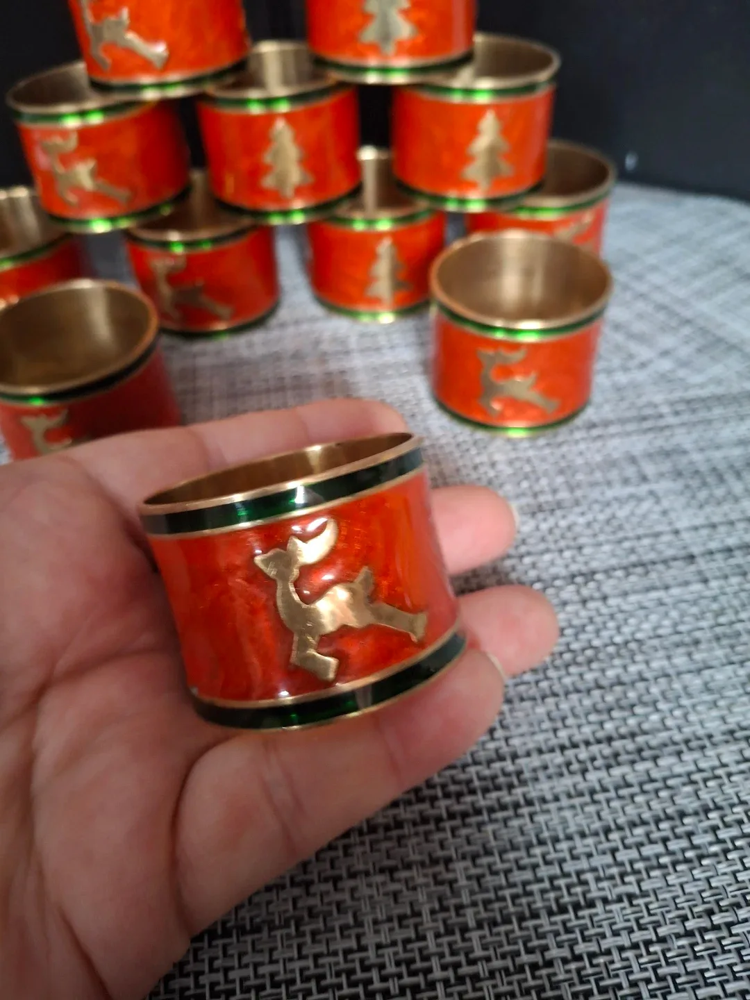 Set of 13 Holiday Napkin Rings image indicator(4)