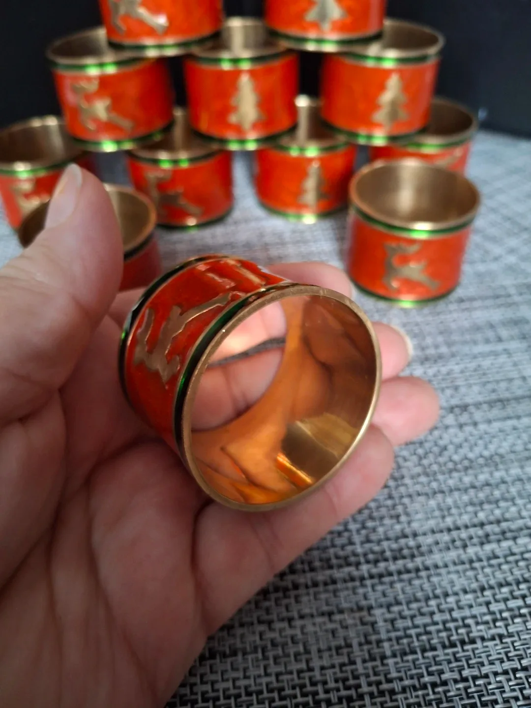 Set of 13 Holiday Napkin Rings image indicator(5)