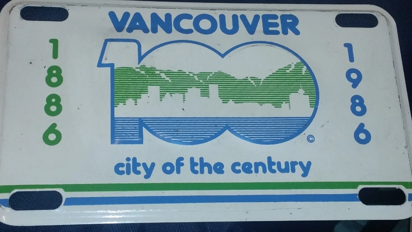 Vancouver City of the Century License Plate - photo 3