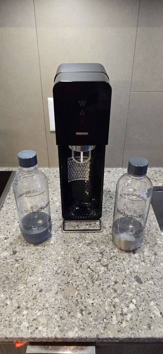 SodaStream Sparkling Water Maker + 2 Bottles