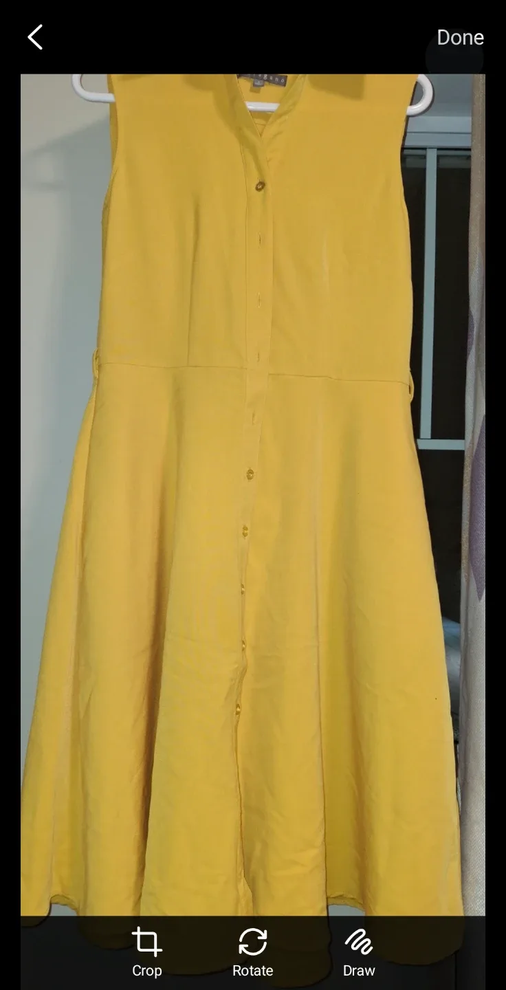 Sharagano Yellow Dress - Size 6