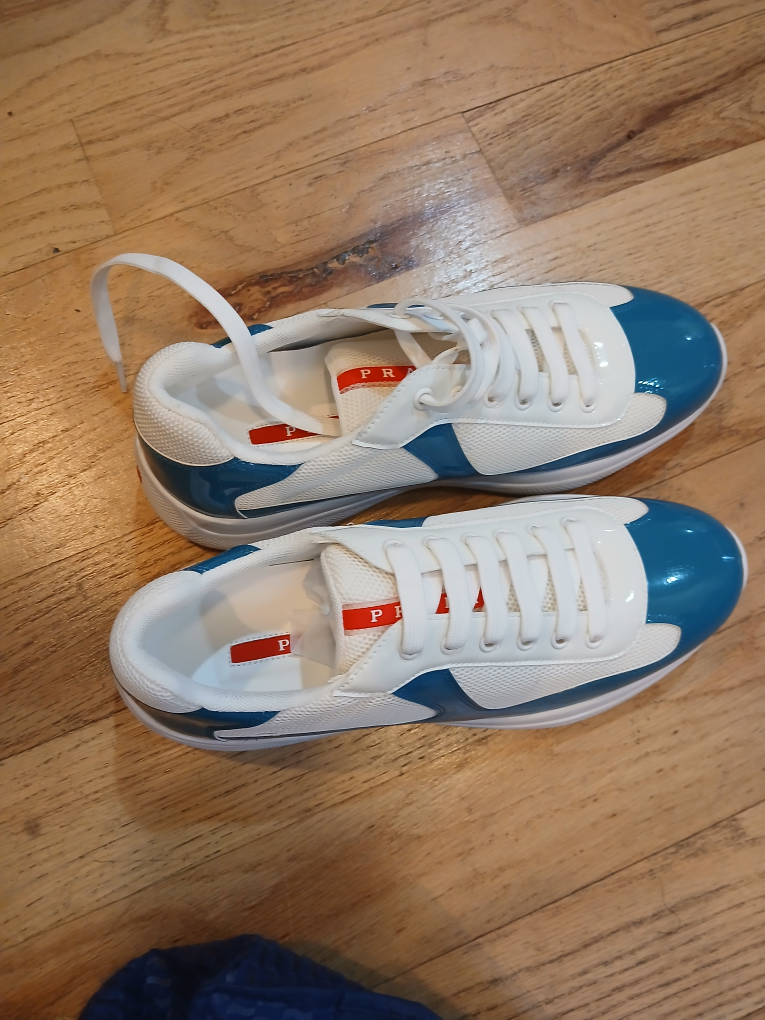 Prada Blue & White Sneakers - Size 44 - photo 2