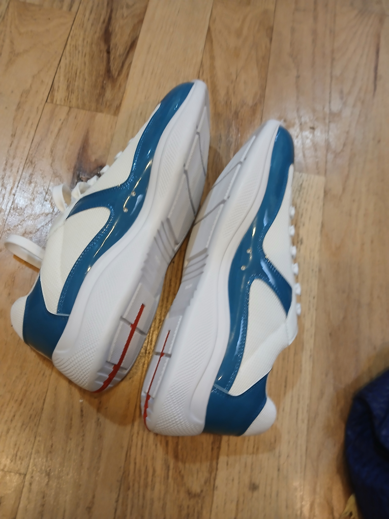 Prada Blue & White Sneakers - Size 44 - photo 3