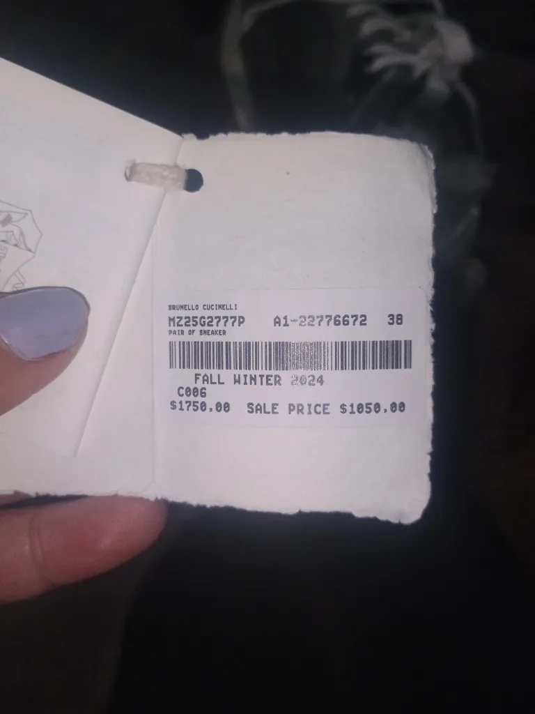 Brunello Cucinelli Grey Suede and Silver Sneakers image indicator(4)