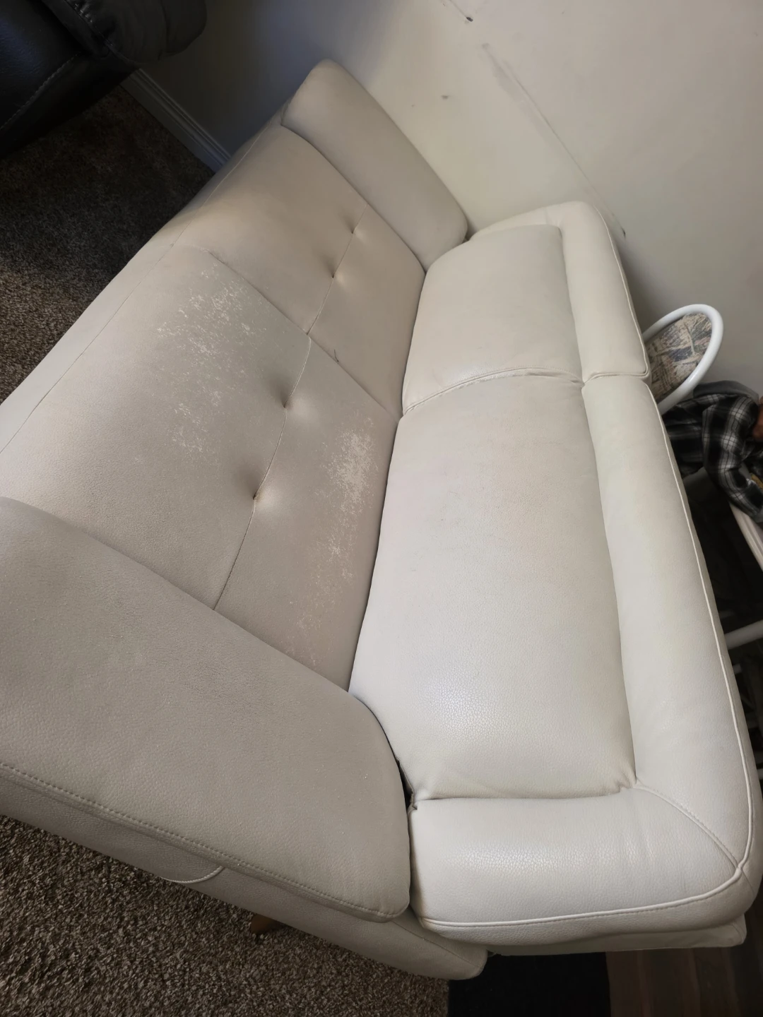 Beige Loveseat Sofa - Used