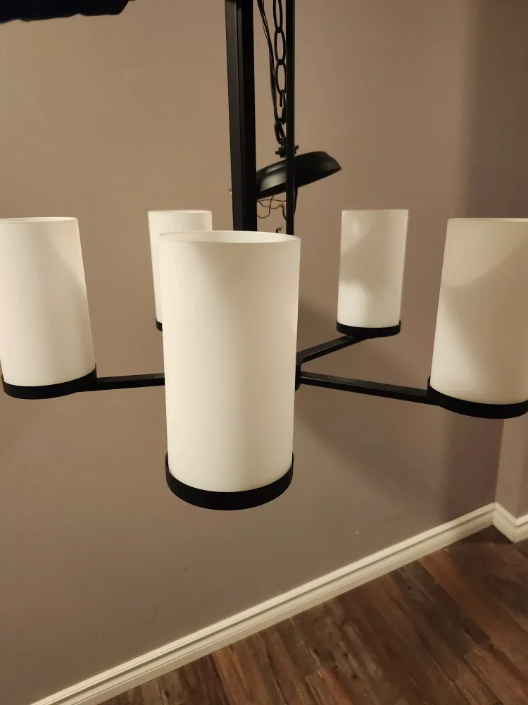 Black 5-Light Chandelier