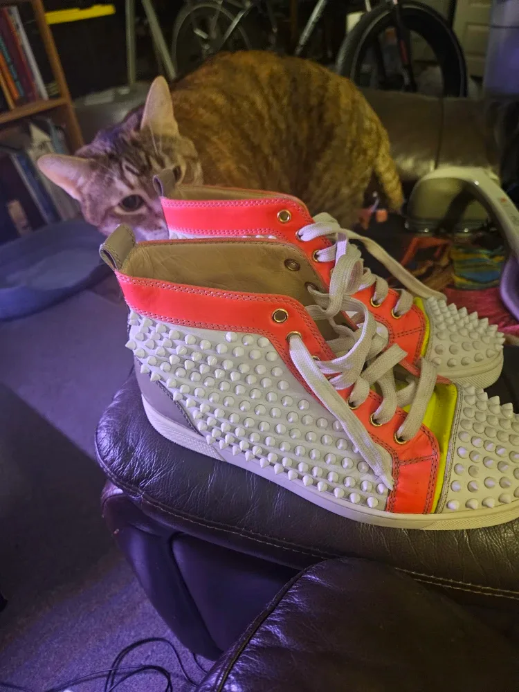 Christian Louboutin Spiked High-Top Sneakers image indicator(2)