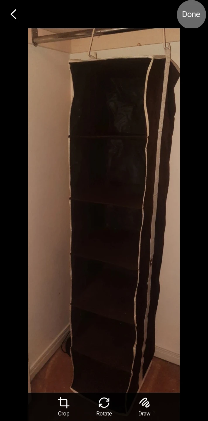 Hanging Closet Organizer Brown - photo 2