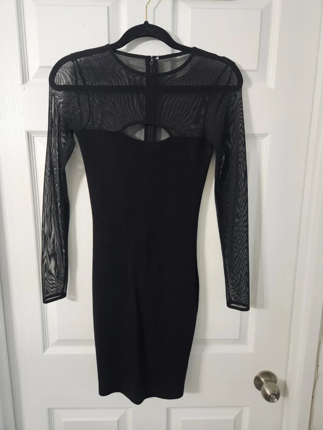 French Connection Mesh Long Sleeve Dress - Size 4 - #cleanout