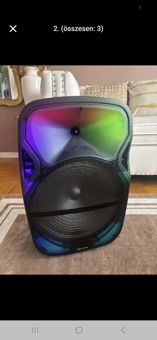 Curtis Portable Bluetooth Speaker with Lights