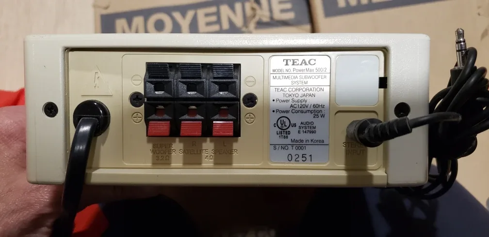 TEAC PowerMax 500/2 Multimedia Subwoofer System image indicator(5)