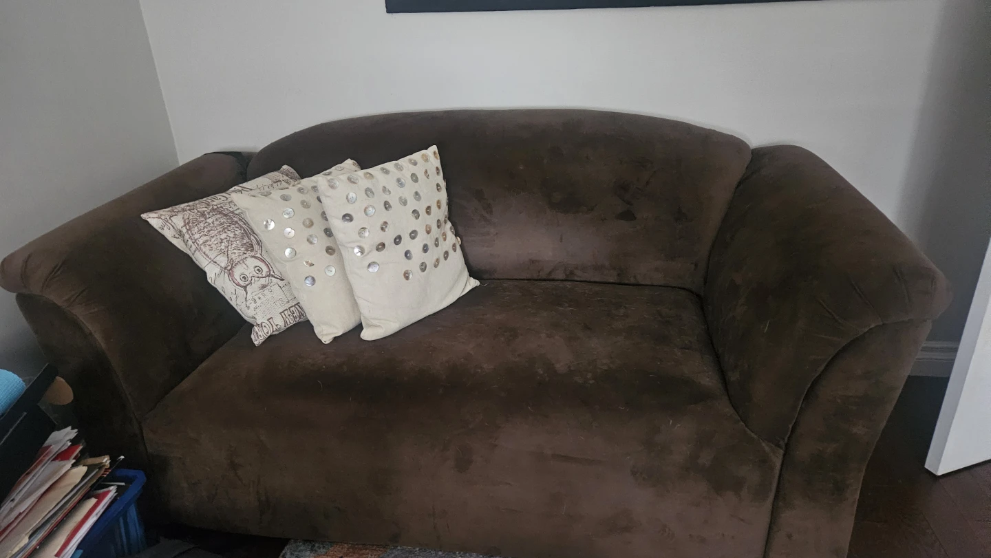 Brown Loveseat Sofa