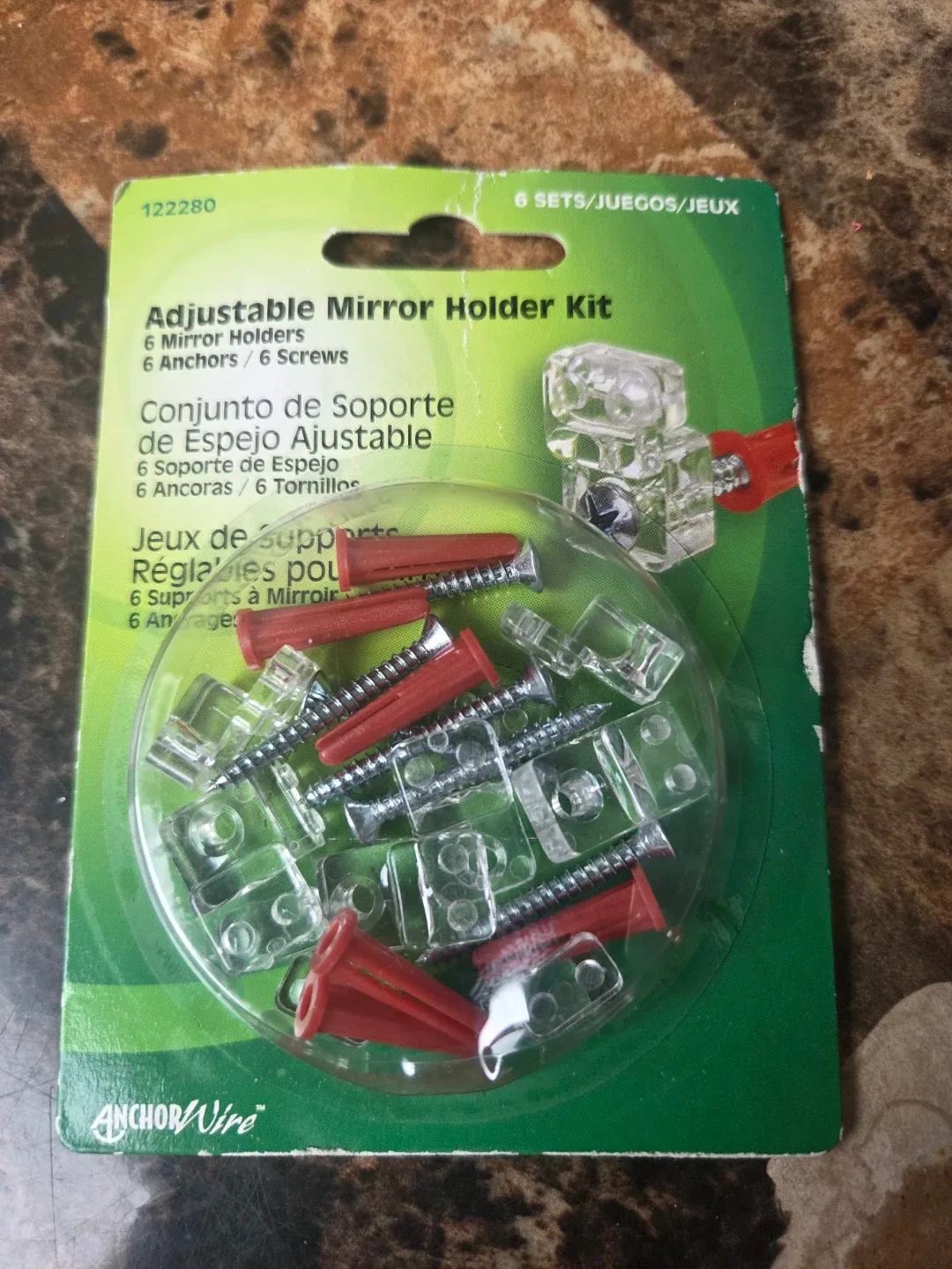 Brand New Adjustable Mirror Holder Kit, 6 Sets