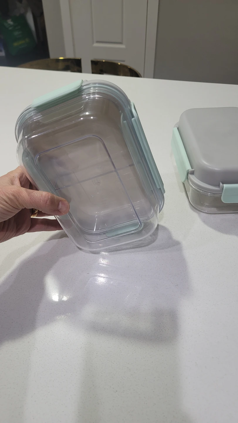 Set of 3 Clear Bento Lunch Boxes,each $10 - photo 3