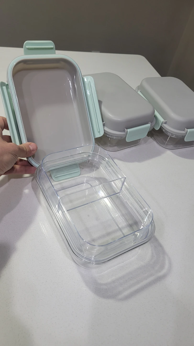 Set of 3 Clear Bento Lunch Boxes,each $10 - photo 4