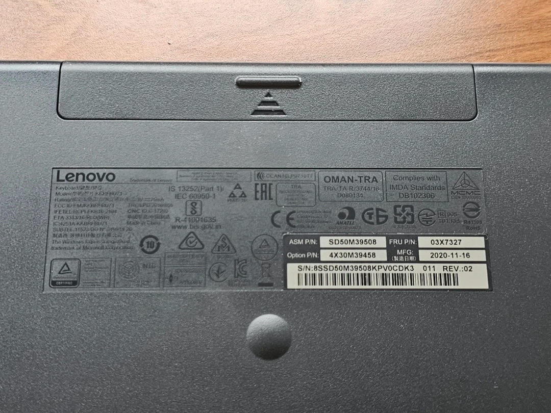 Lenovo Wireless Keyboard KU-0977 Black - photo 2