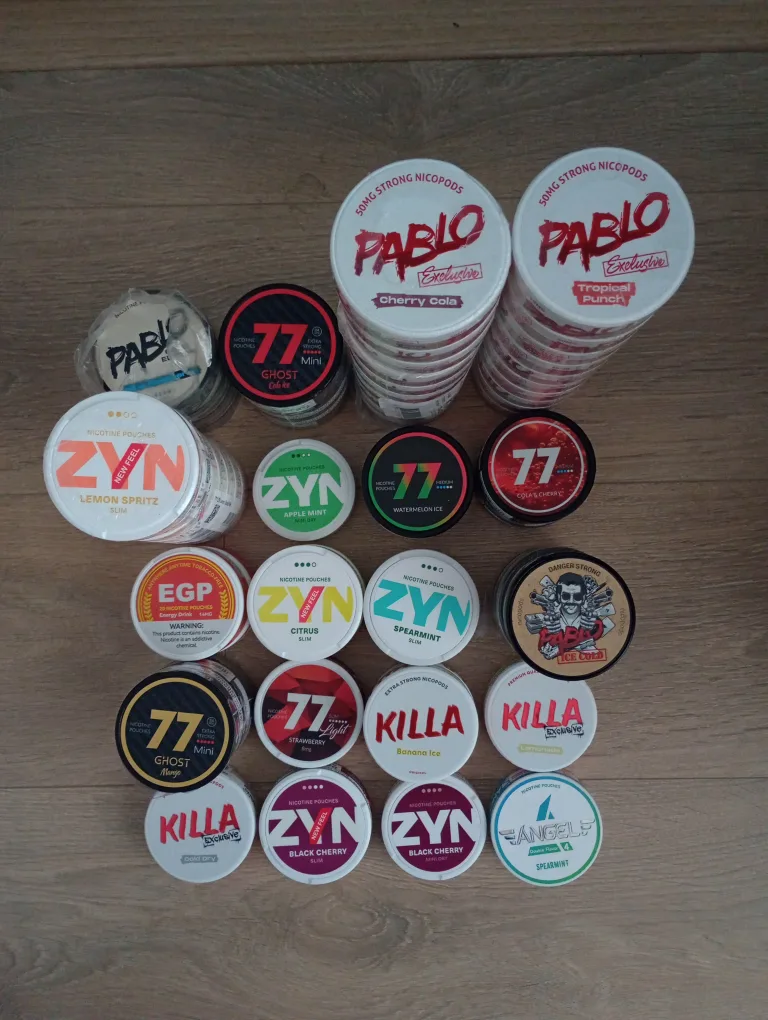 Quit smoking Pouches: Velo, ZYN, Pablo, 77, White Fox, etc
