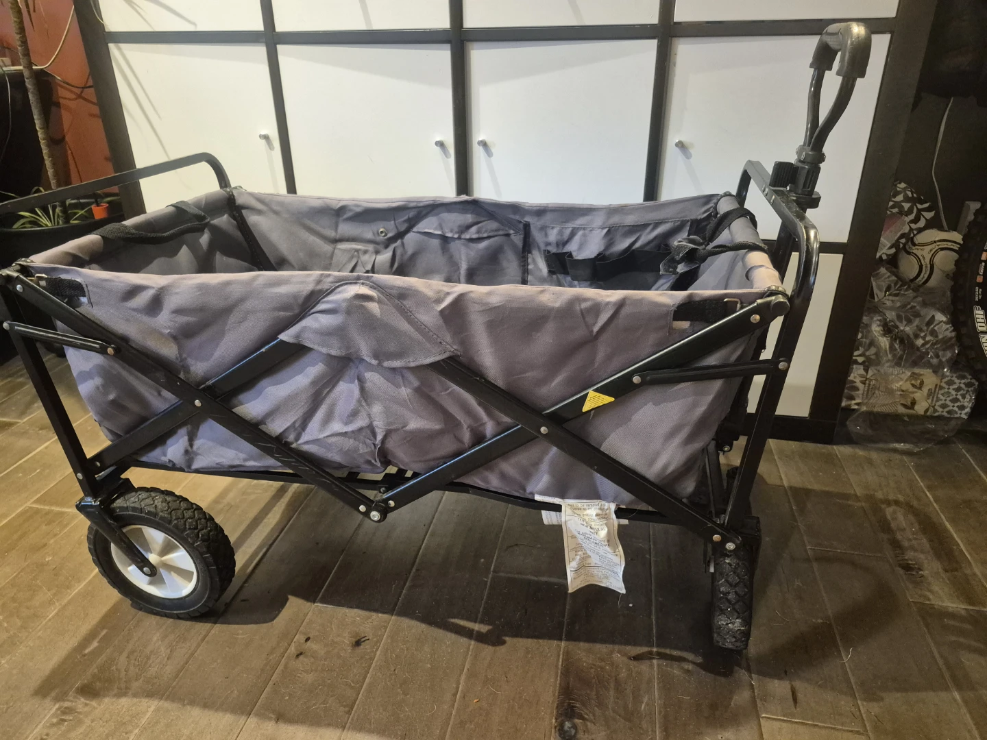 Folding Wagon - Grey & Black