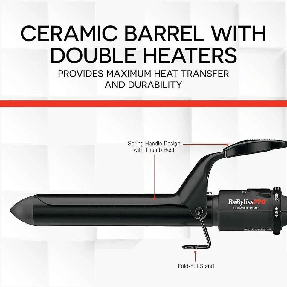 BaBylissPRO Ceramix Xtreme Dual Voltage Ceramic Curling Iron - photo 3