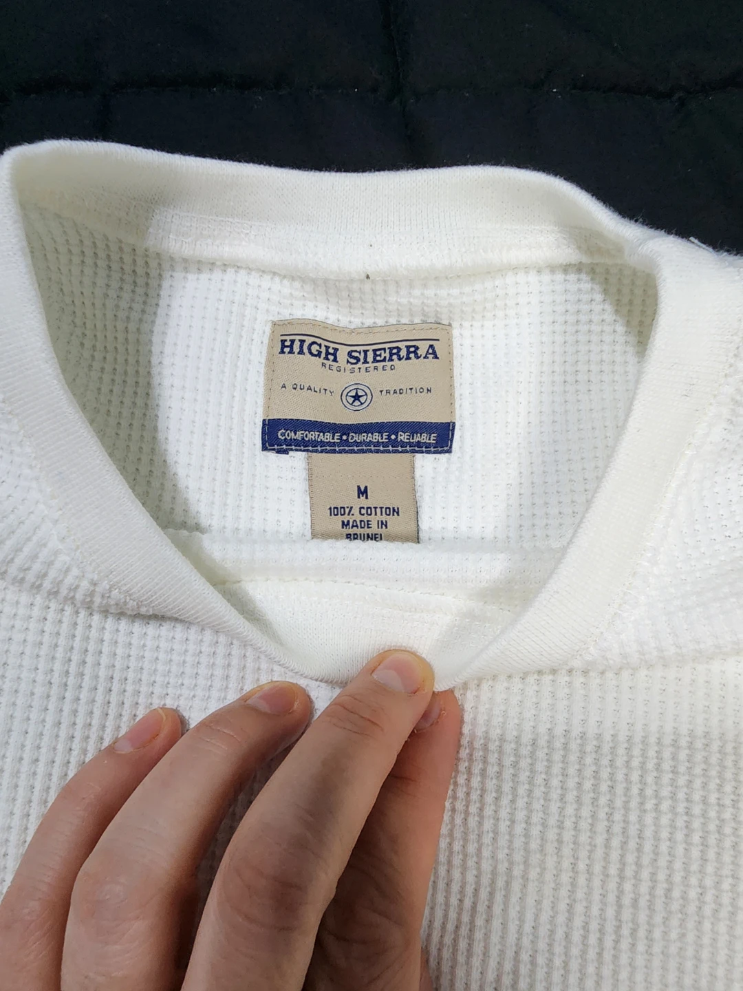 High Sierra White Thermal Shirt - Size M - photo 2