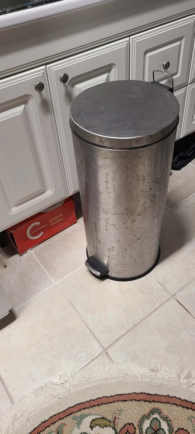 Very tall Stainless Steel Trash Can