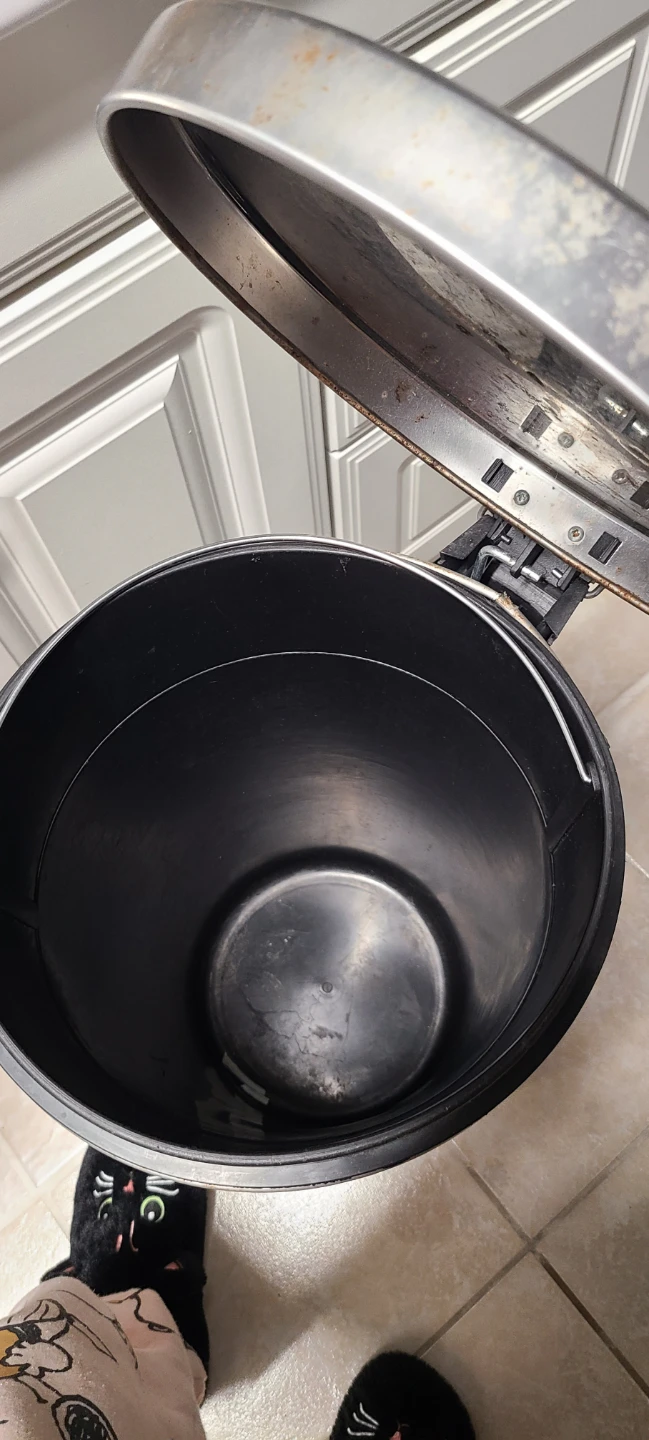 Very tall Stainless Steel Trash Can - photo 2