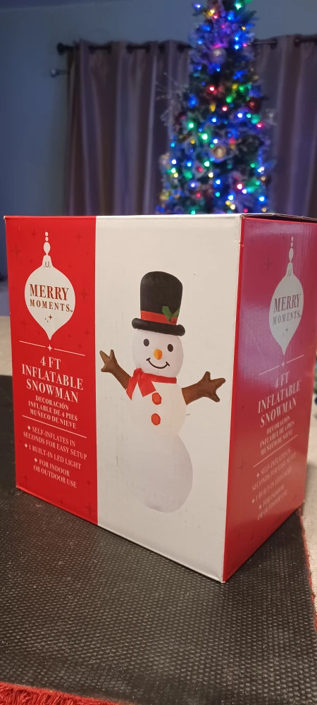 Merry Moments 4 FT Inflatable Snowman - New - photo 3