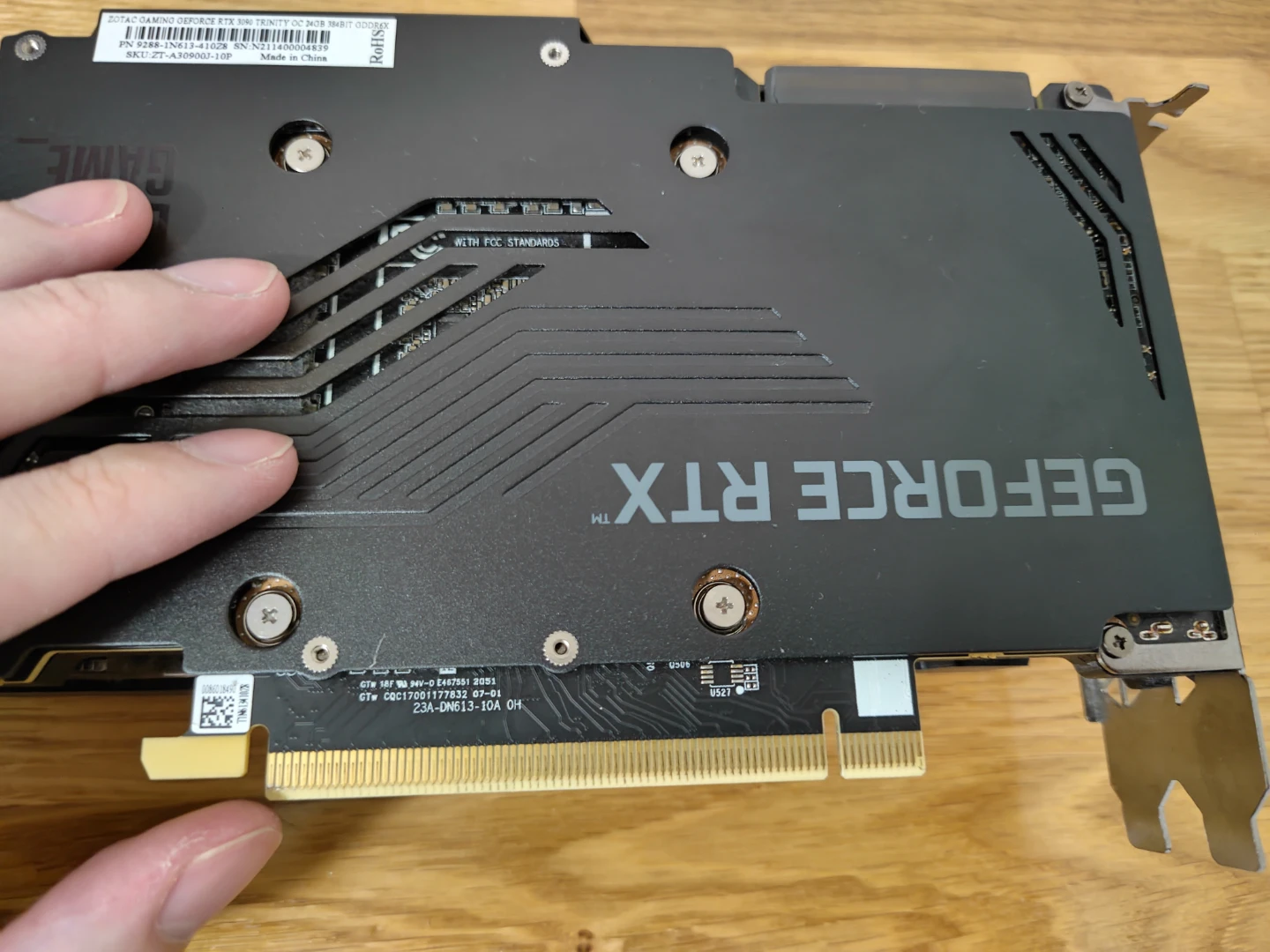 RTX 3090 GPU Zotac OC (For Parts but Has Core and Vram) For PC - photo 3