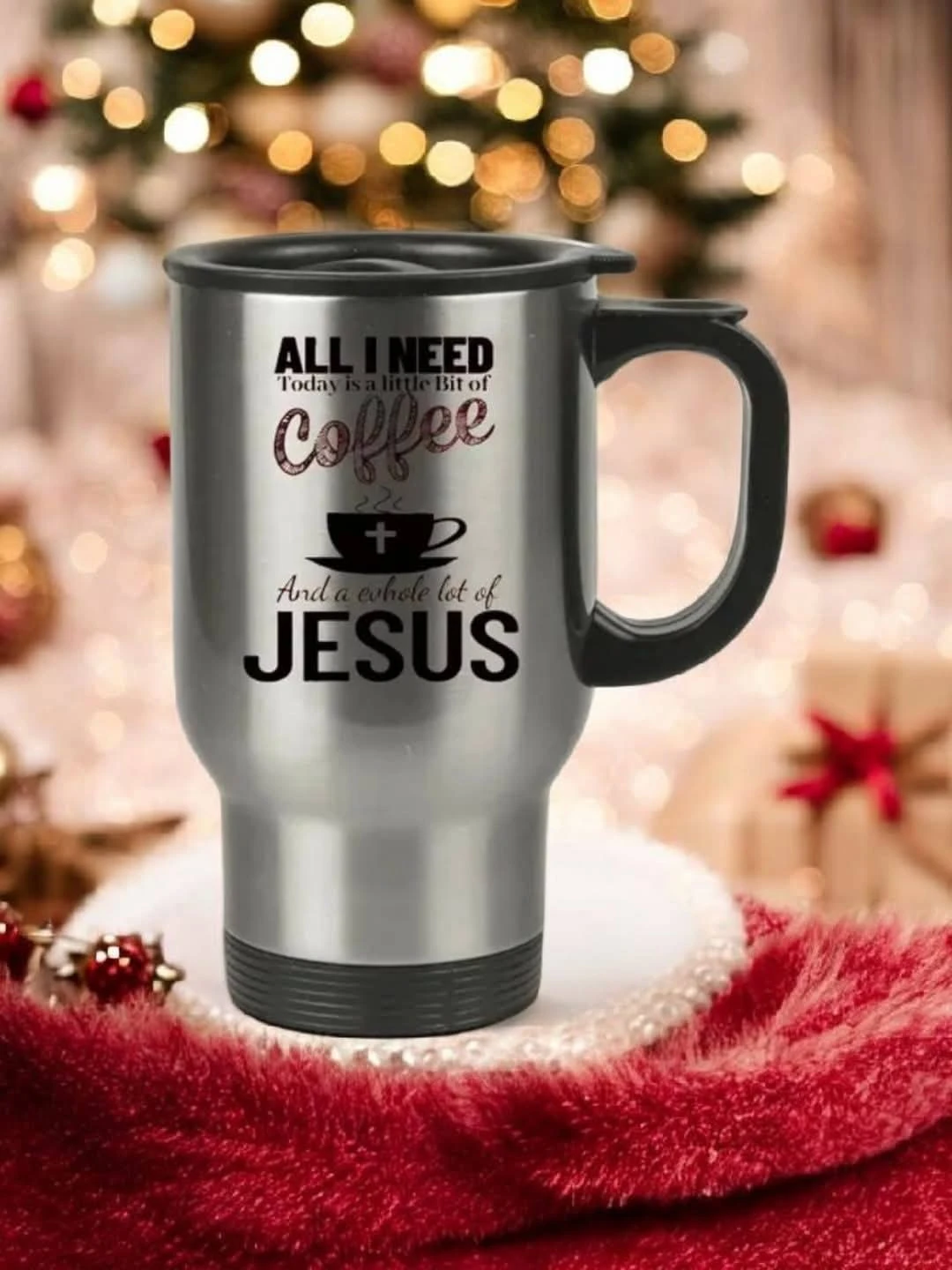 Coffee & Jesus Travel Mug