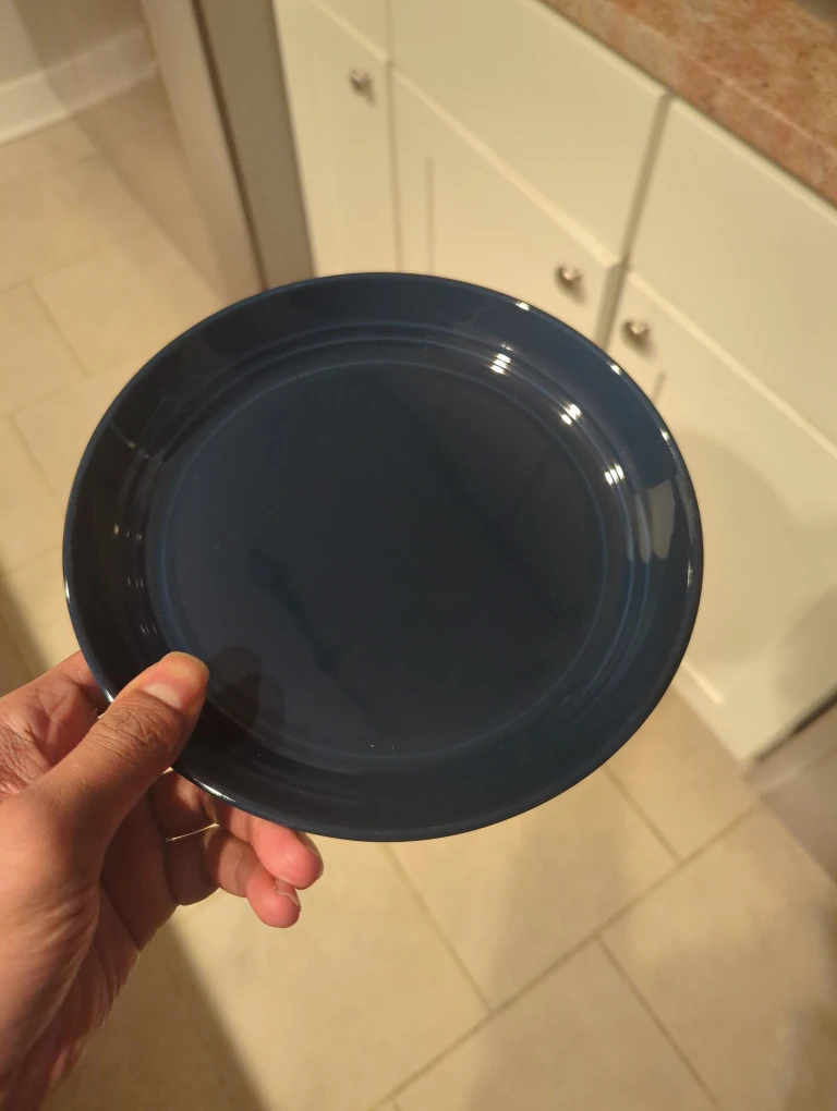 16pc Navy Luncheon Plate Set - photo 2