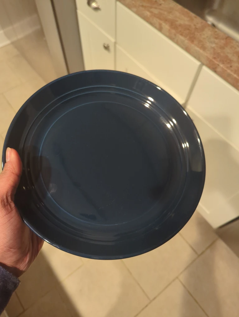 16pc Navy Luncheon Plate Set - photo 3