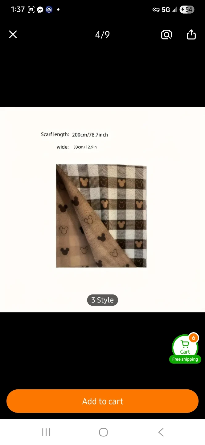 NEW Plaid Scarf with Hearts 💕 - photo 2